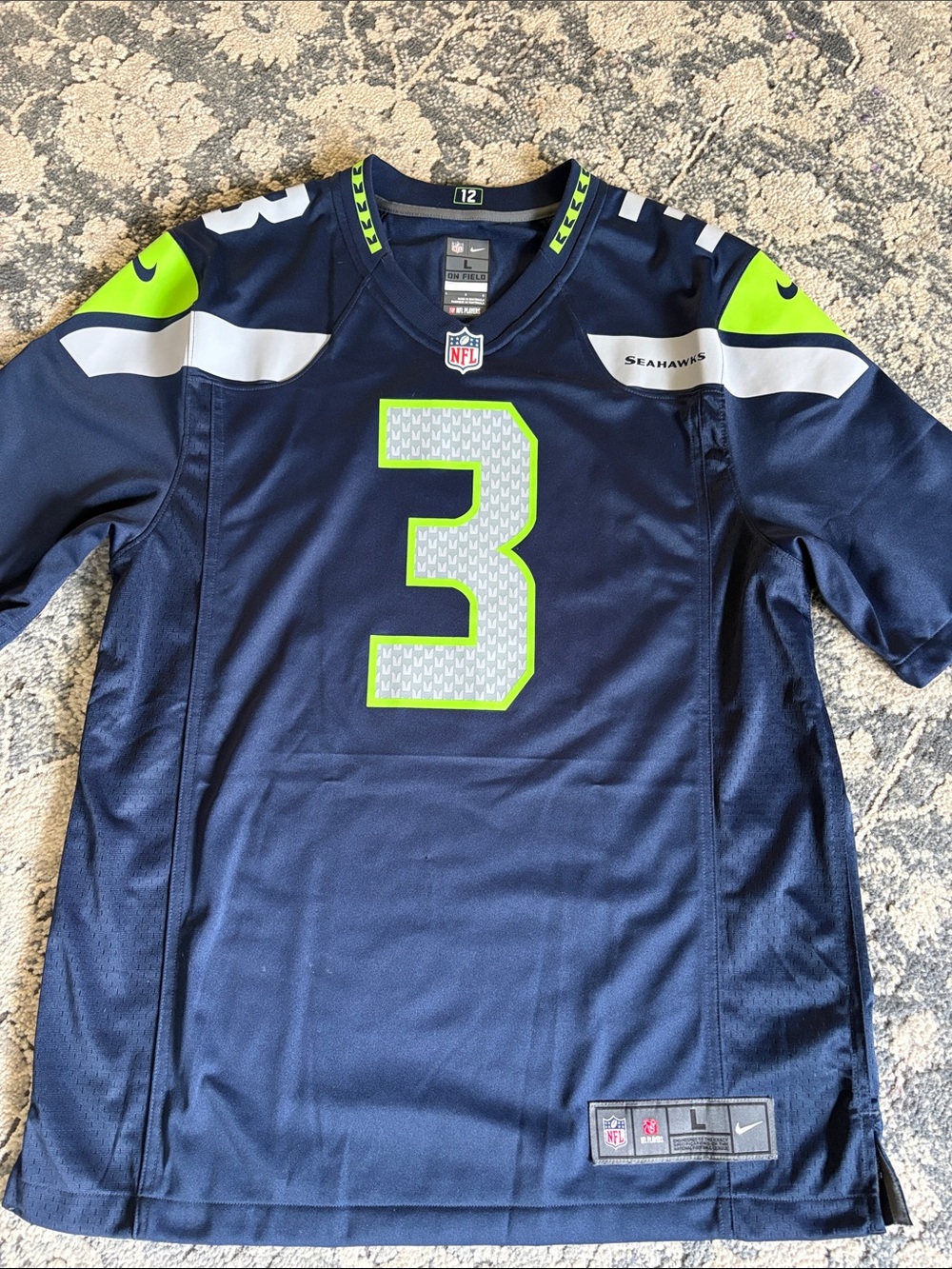 NFL Nike Seattle Seahawks Russell Wilson # 3 jersey